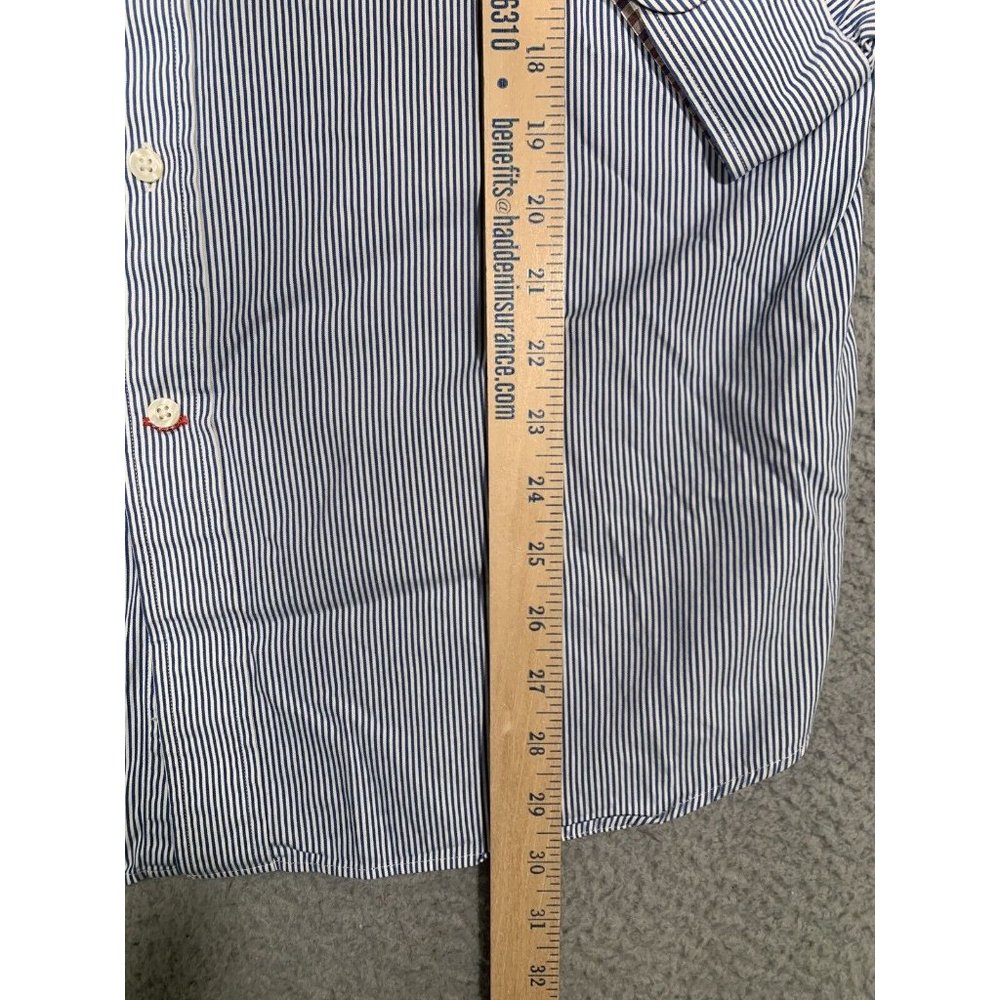 4 Men's Button Down Shirts Striped Collared Nautica Cremieux Large L Business - Picture 12 of 16